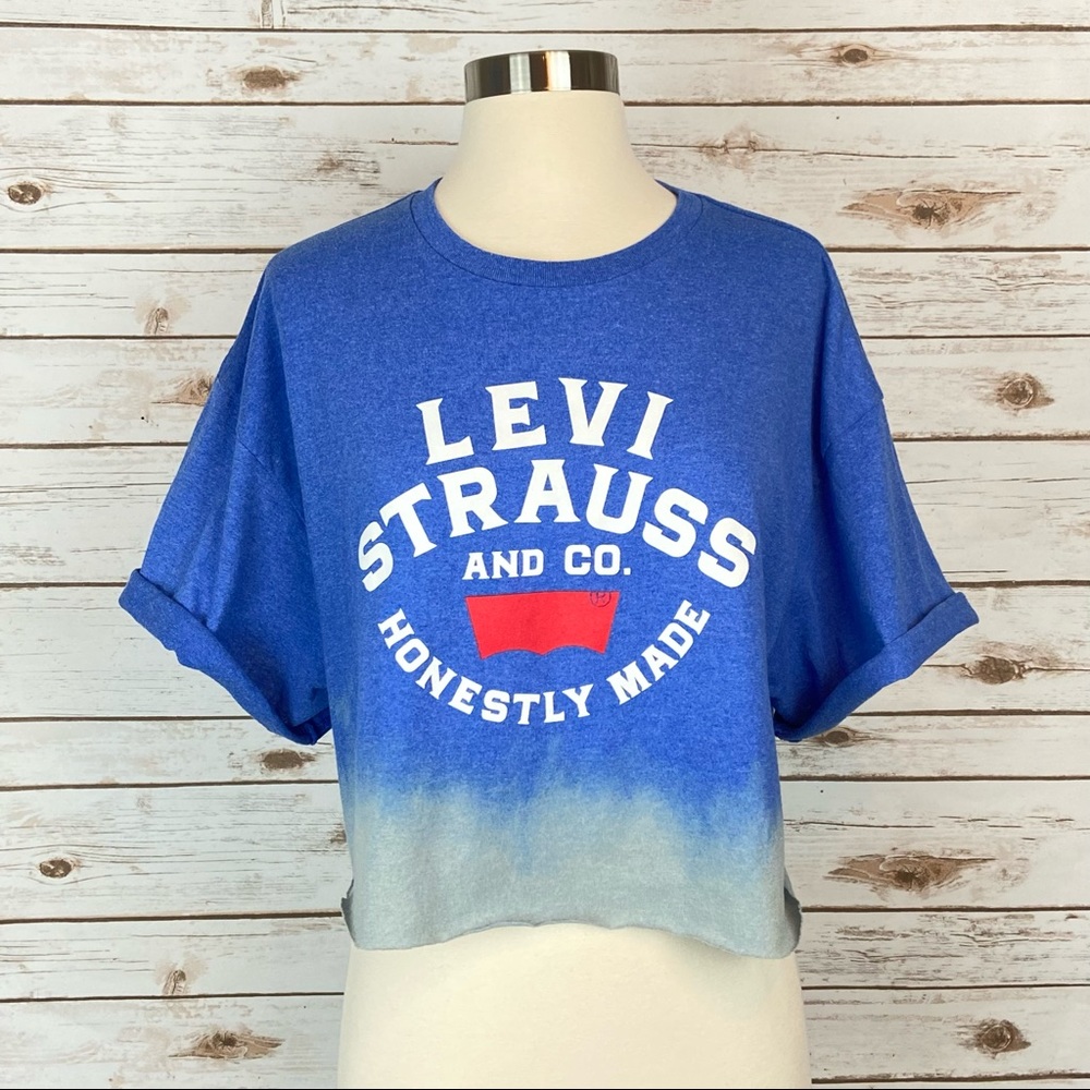 Levi's Cropped Graphic Logo Short Sleeve T-Shirt Size XLarge